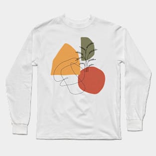 abstractart ,geometricalprint ,printablewallart Geometrical,abstract,minimal,modern,pastel, Long Sleeve T-Shirt